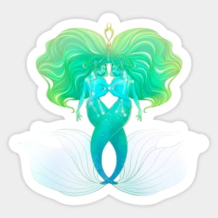 Gemini ♊ Zodiac mermaid Sticker